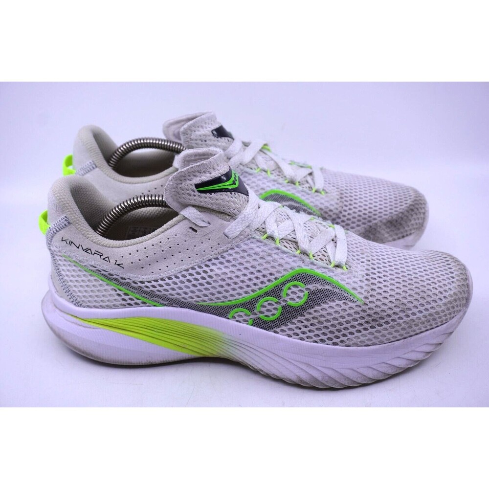 Saucony Kinvara 14 Men's Size 10 White/Slime S20823-75 Running Trainers Chunky